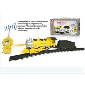 Игровой набор "Железная дорога поезд" свет/звук на батарей (58 см) (Арт. 6500893)