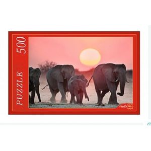 Пазл "Семейство слонов" 500 элементов (Арт. ЖК1333)