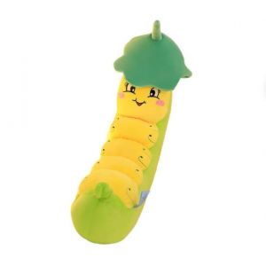 Мягкая игрушка "Гусеница с листом" (30 см)