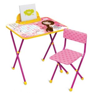 Комплект детской мебели "Маленькая принцесса" (розовый) (Арт. КП2/17)