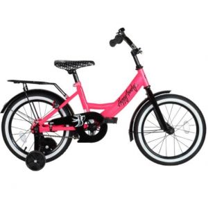 Велосипед двухколесный 16 "City-Ride Happy sunday" (розово-черный)