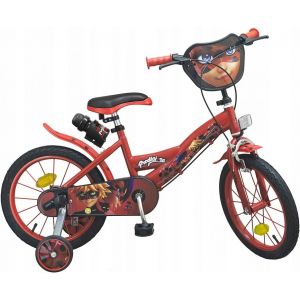 Велосипед двухколесный 16 "Miraculous" (черно-красный)