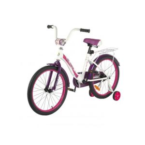 Велосипед двухколесный 14 SLIDER (бело-фиолетовый) (Арт. 106084)