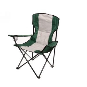 Кресло складное с подлокотниками "Комфорт" (54*54*94 см) (зеленое) до 120 кг (Арт. 803-114)