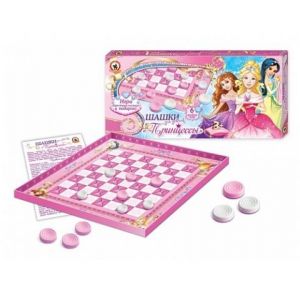 Настольная игра шашки для девочек "Принцессы" (Арт. 02028)