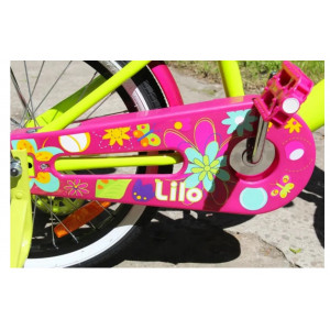 Велосипед двухколесный 18" AIST Lilo с корзинкой, багажником (жёлтый)