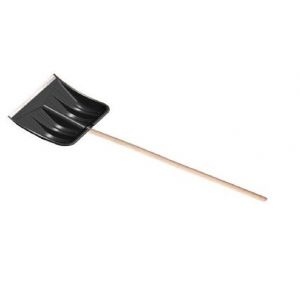 Лопата для снега "Nordland" (56*39 см) с пластмассовым черенком (с ручкой) черный