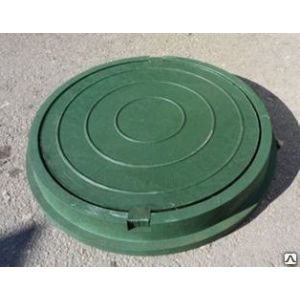 Люк (зеленый) полимерно-песчаный до 3-х тонн