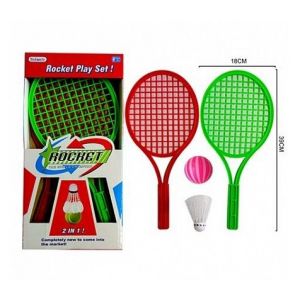 Ракетки для тенниса (39 см) с мячом и воланом, пластик (Арт. 200301203)