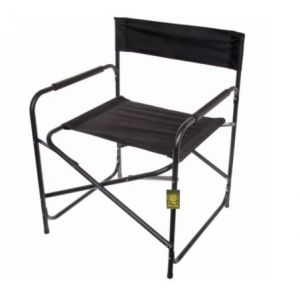 Стул (кресло) туристический складной, с подлокотниками (55*60*79 см) (черный) (Арт. 803-213)