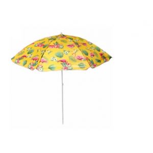 Зонт пляжный (D=170 см, h=190 см) "Фламинго" желтый ДоброСад (Арт. 835-583)