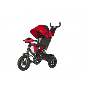 Детский велосипед трехколесный "Comfort " 12*10 AIR CAR (черный с красным)